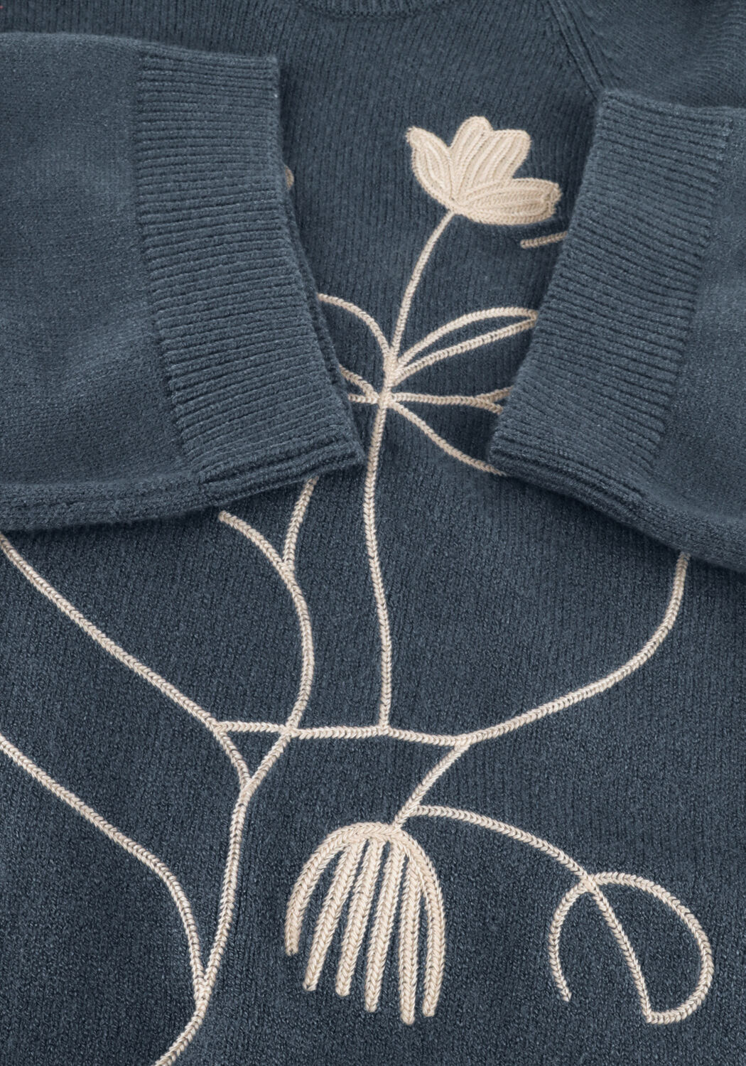 Blauwe OBJECT Trui OBJLANEY RUBIN SS PULLOVER - large