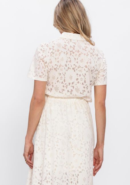 Creme OBJECT Top OBJBIANCA S/S LO POLO TOP - large