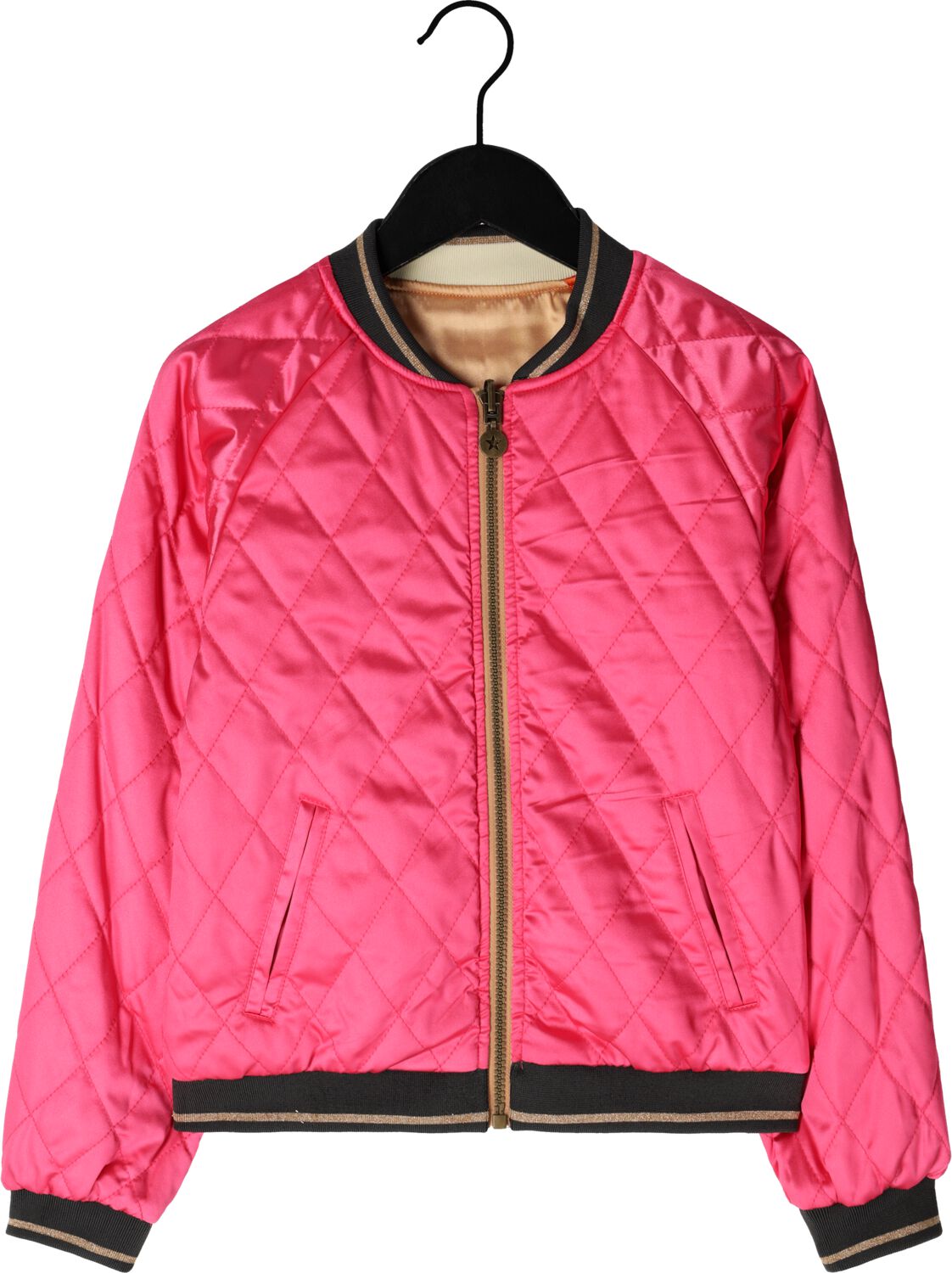 LIKE FLO Meisjes Jassen Satin Bomber Reversible Roze