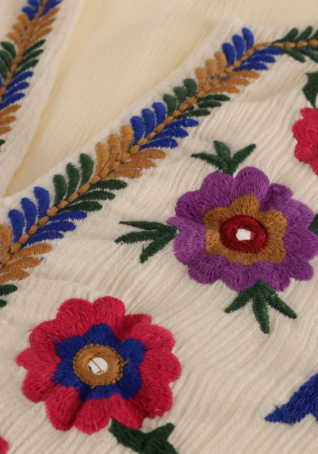 Ecru LOUIZON Mini jurk ONTOP - large