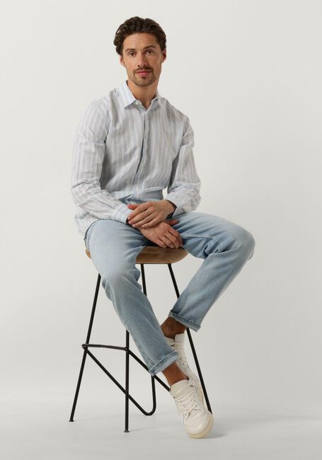 Lichtblauwe SELECTED HOMME Casual overhemd SLHSLIM-SUN SHIRT LS NOOS - large