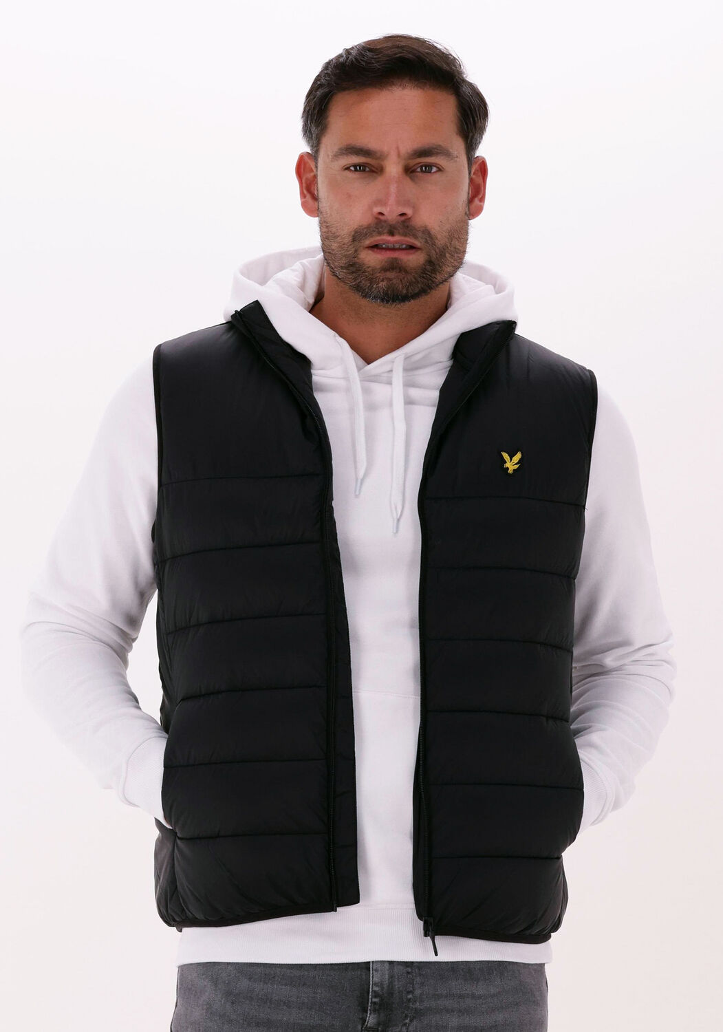 Lyle and scott bodywarmer zwart hotsell