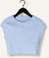 Blauwe TOMMY JEANS Top TJW SLIM SMOCK TEE Blauwe TOMMY JEANS Top TJW SLIM SMOCK TEE - medium