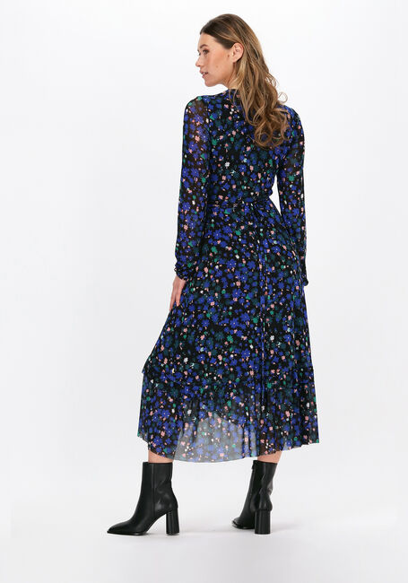 Donkerblauwe FABIENNE CHAPOT Midi jurk NATASJA FRILL DRESS - large