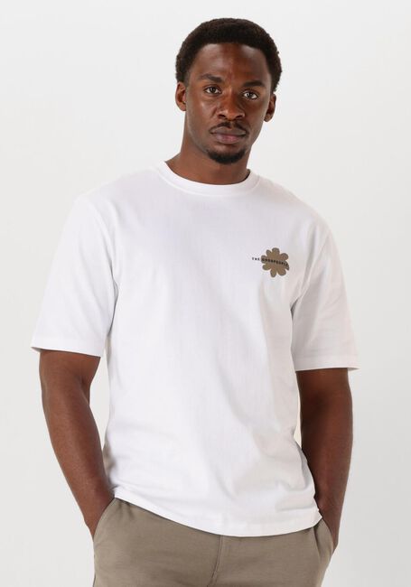 Witte THE GOODPEOPLE T-shirt TOBIAS - large