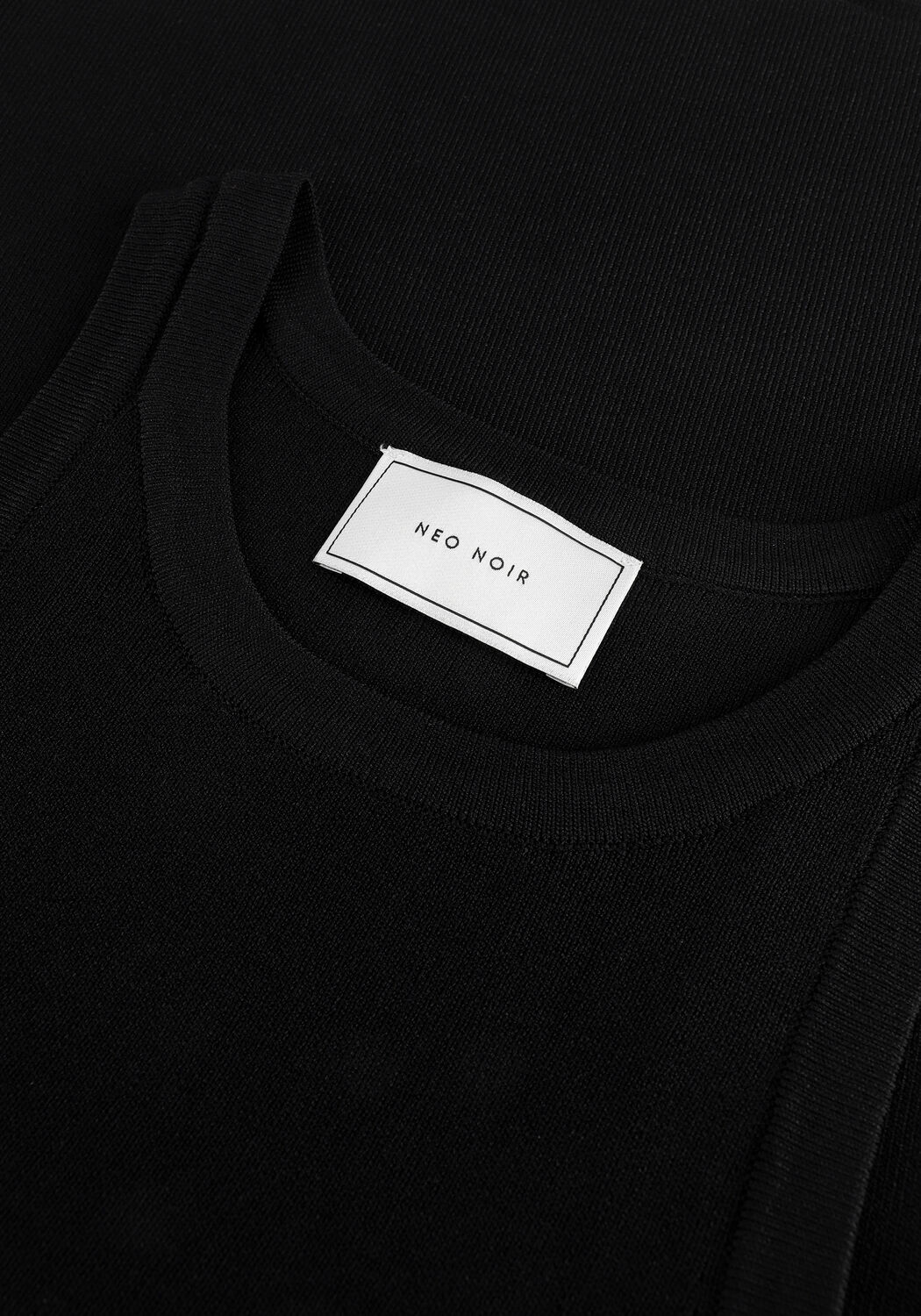 Zwarte NEO NOIR Top WILLY KNITTED TOP - large