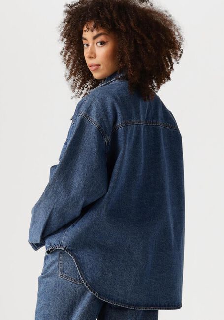 Blauwe EDITED Blouses OVERSIZE ANISHA OVERSHIRT - large