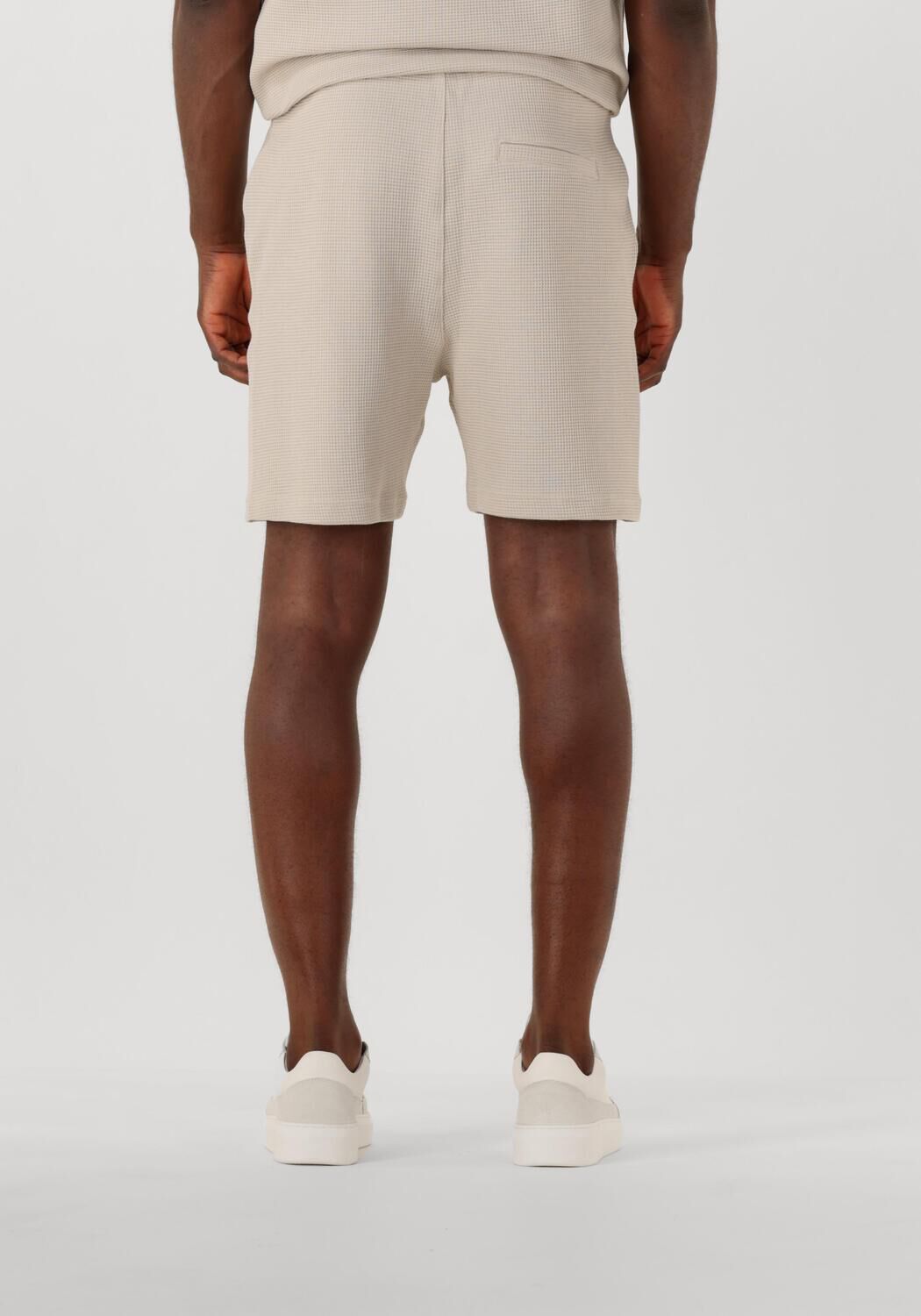 PURE PATH Heren Broeken Regular Fit Casual Shorts Ecru