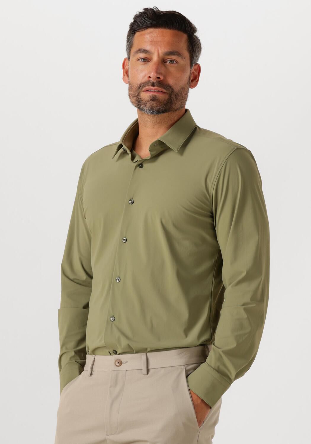 BOSS BLACK Heren Overhemden P-hank-s-c1-222 Groen