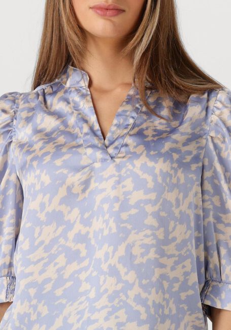 Blauwe NEO NOIR Blouses ROELLA GRAPHIC FADE BLOUSE - large