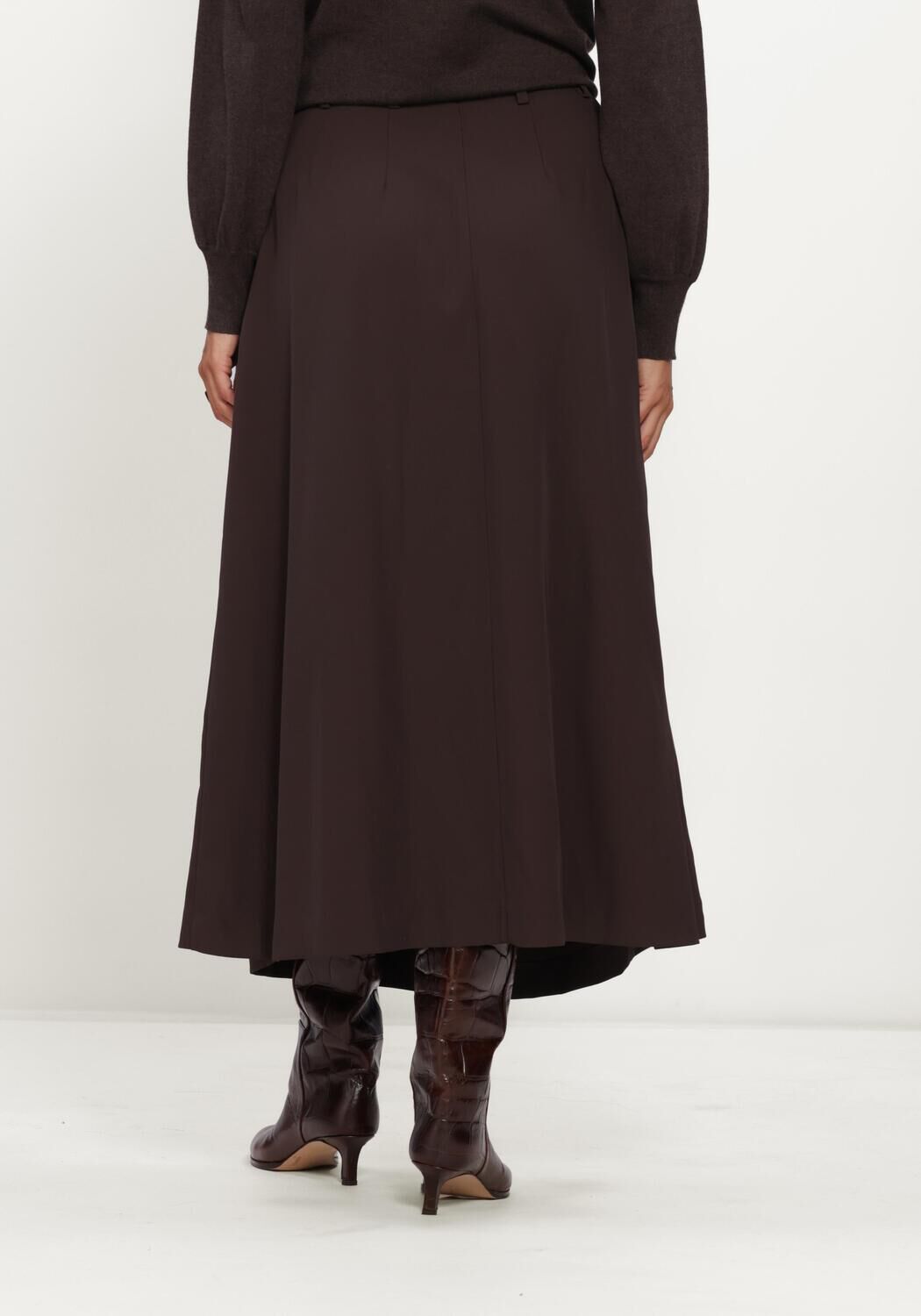 Bruine CO'COUTURE Maxirok ALINICC ANYA PLEAT SKIRT - large