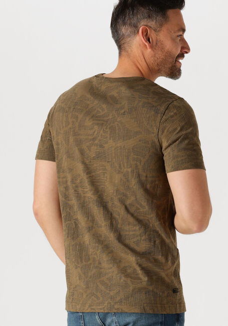Groene PME LEGEND T-shirt SHORT SLEEVE R-NECK SLUB JERSEY AOP - large