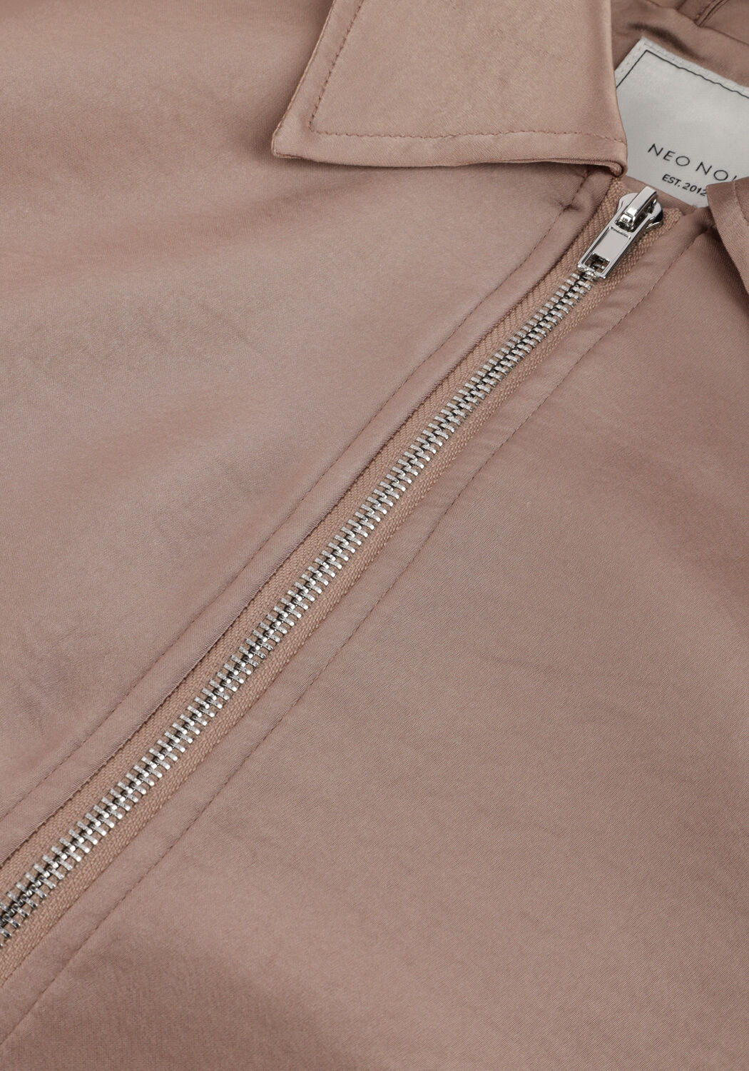 Taupe NEO NOIR Jassen DENIELLE HEAVY SATEEN JACKET - large