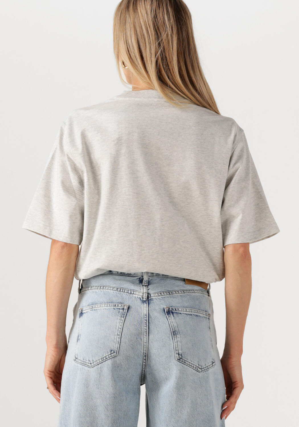CALVIN KLEIN Dames Tops & T-shirts A-cooling Jersey Relaxed Tee Lichtgrijs