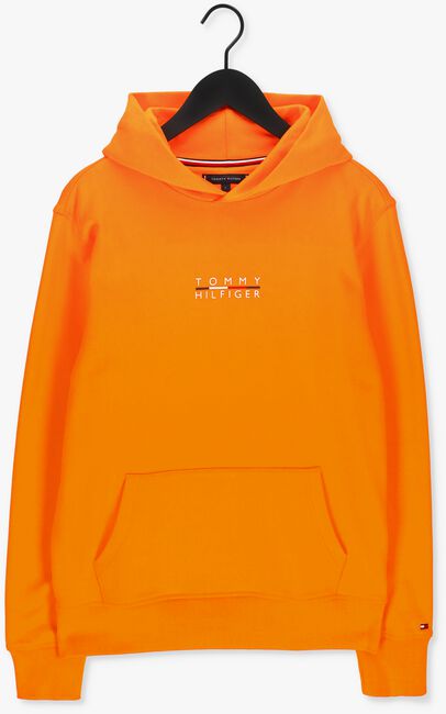 Oranje TOMMY HILFIGER Sweater SQUARE LOGO HOODY - large