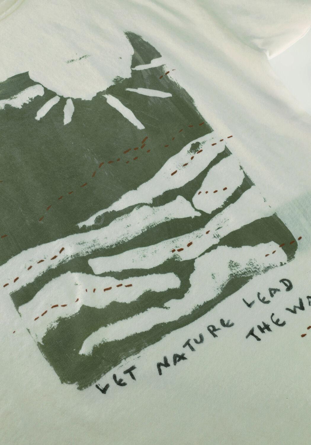 Ecru PLAY UP T-shirt JERSEY T-SHIRT - large