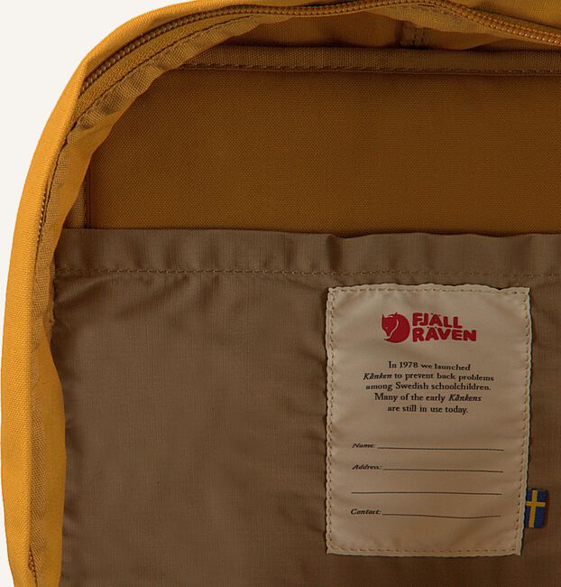 Gele FJALLRAVEN Rugtas KANKEN NO.2 Gele FJALLRAVEN Rugtas KANKEN NO.2 - large