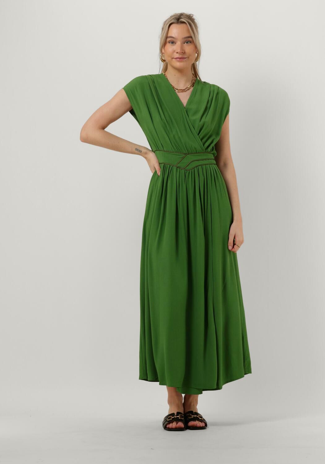 Groene cheap maxi jurk