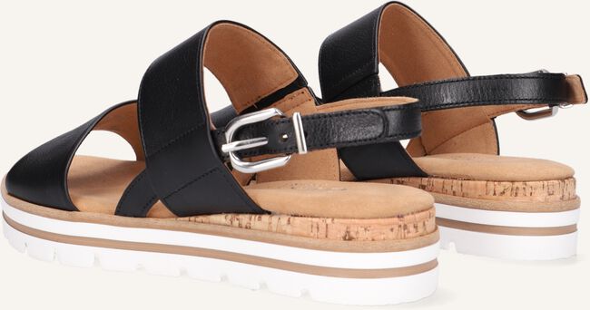Zwarte GABOR Platte sandalen 774.1 Zwarte GABOR Platte sandalen 774.1 - large