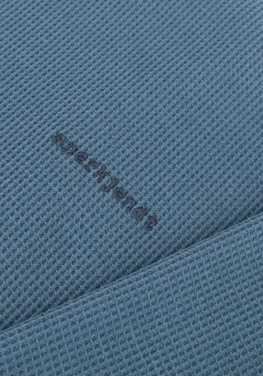 Blauwe ANERKJENDT T-shirt AKKIKKI S/S WAFFLE TEE - large