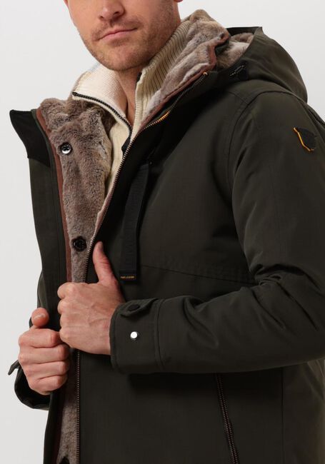 Groene PME LEGEND Parka's SEMI LONG JACKET SNOWPACK TRAIL RIPSTOP - large