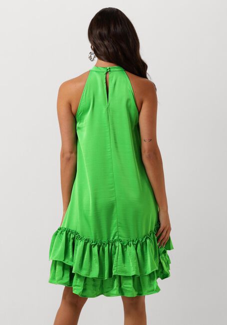 Groene Y.A.S. Mini jurk YASELEANOR SL HALTERNECK DRESS - large