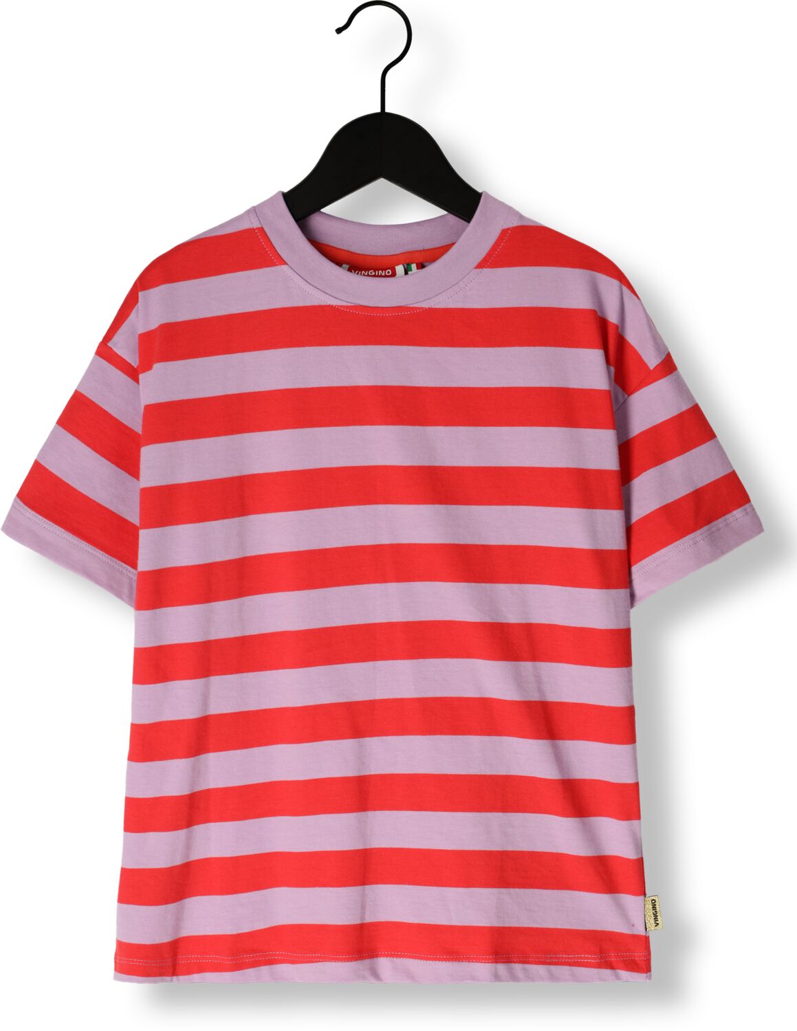 VINGINO Meisjes Tops & T-shirts Basic-tee Stripe Rood