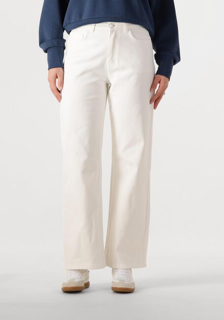 Witte COLOURFUL REBEL Wijde broek GAIAS HIGH RISE WIDE LEG DENIM PANTS - large
