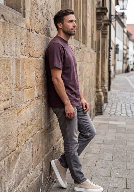 Bordeaux BUTCHER OF BLUE T-shirt MERCER LAYER LOOSE TEE - large