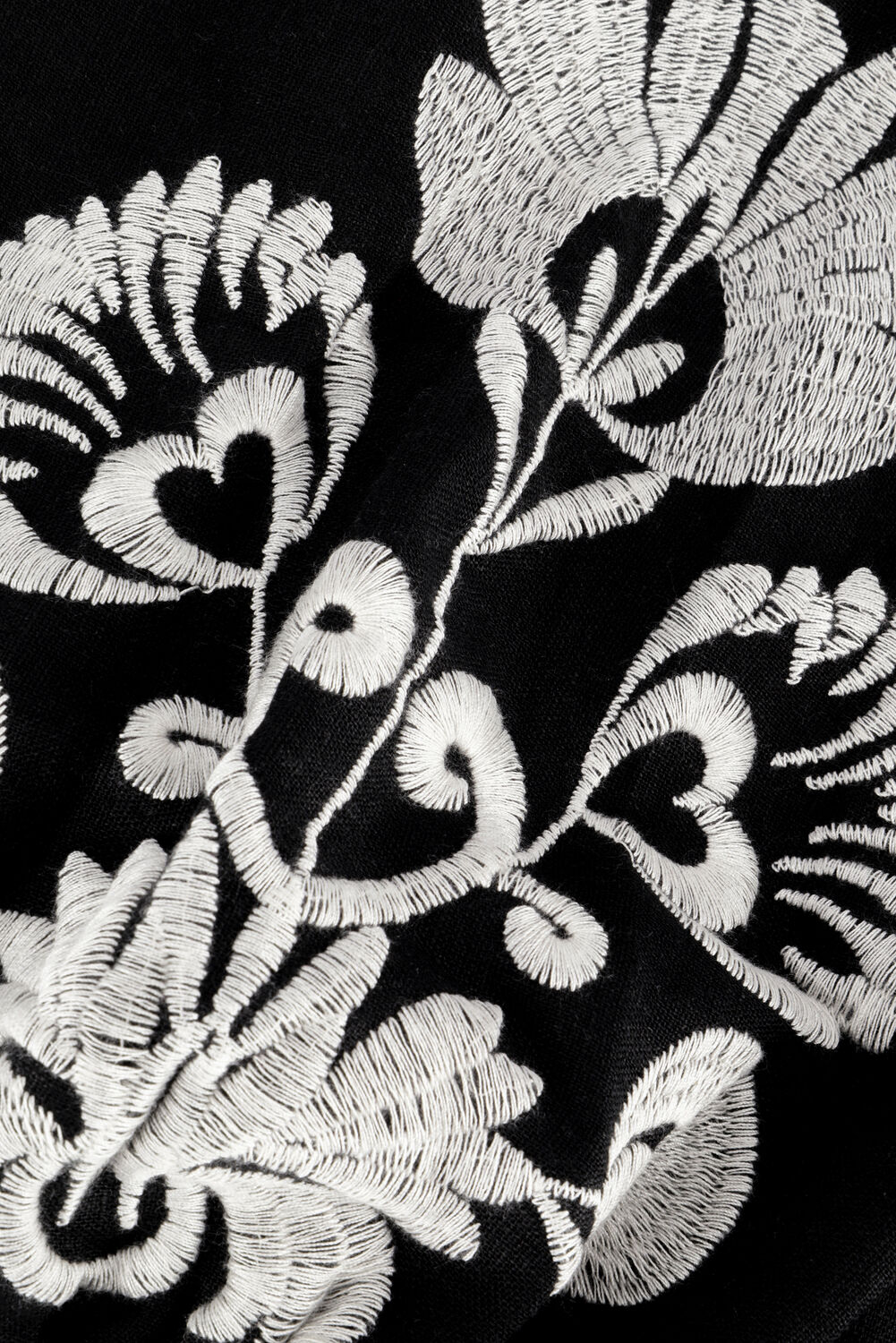 Zwarte ACCESS Blouses LINEN BLOUSE ETHNIC EMBROIDERIES - large