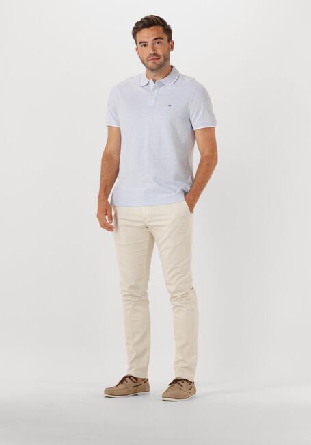 Lichtblauwe TOMMY HILFIGER Polo LINEN PIQUE REG POLO - large