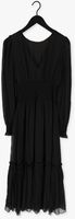 Zwarte NA-KD Maxi jurk SMOCKED DETAIL ANKLE DRESS - medium