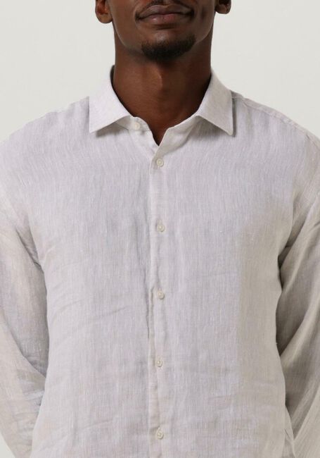 Bruine GENTI Casual overhemd LINNEN S7054-1120 - large
