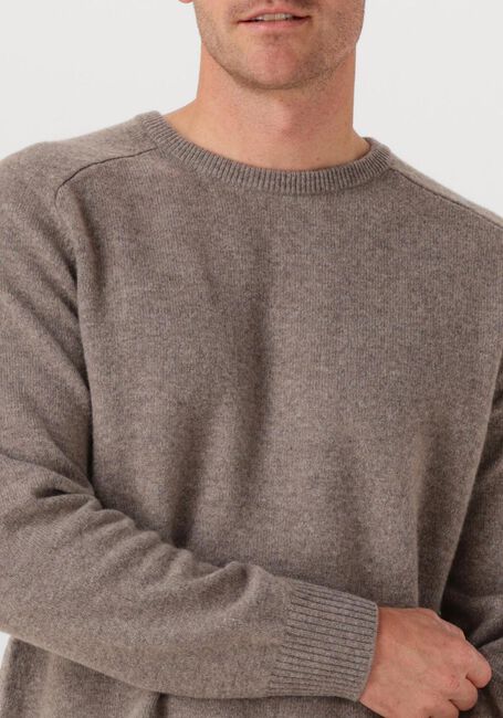 Taupe STEFANO LAURAN Trui CREW - large