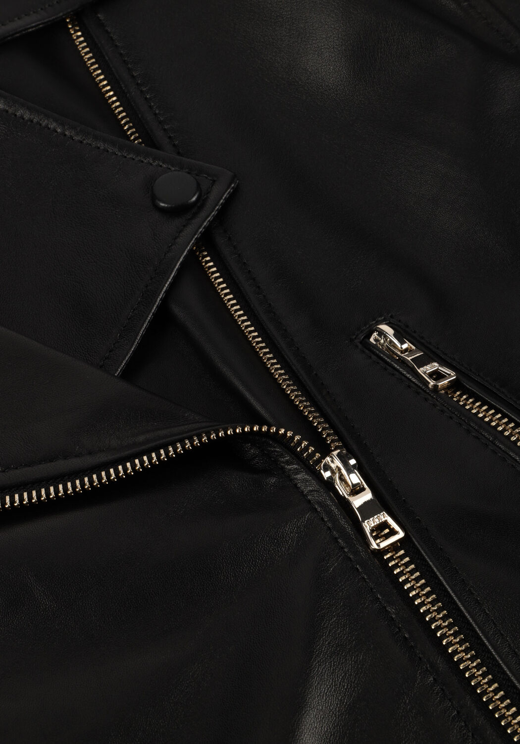 Zwarte IBANA Leren jas JONET - large