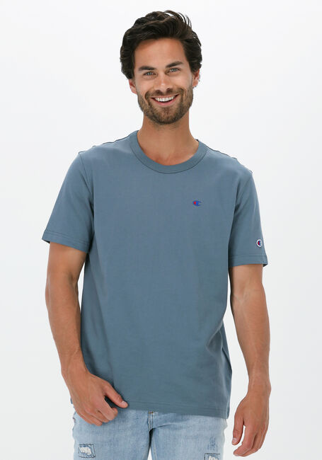 Blauwe CHAMPION T-shirt CREWNECK T-SHIRT 216545 - large