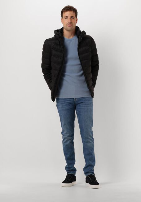 Blauwe CALVIN KLEIN Trui WASHED BADGE WAFFLE - large