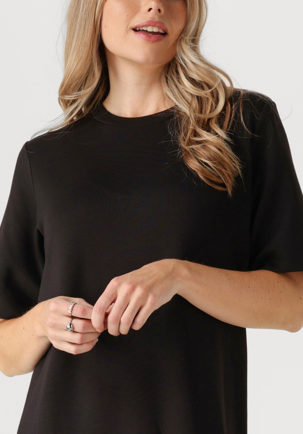 INWEAR Dames Jurken Laicentiw Vincent Plisse Dress Zwart