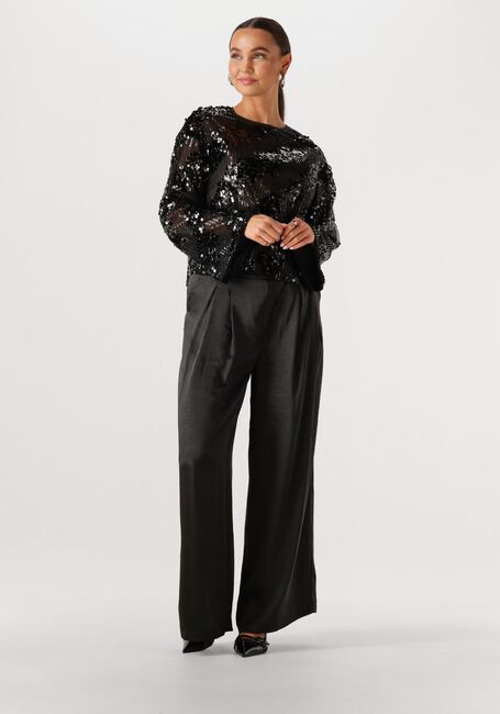 Zwarte EDITED Tops & T-shirts XAVIA OVERSIZE LONGSLEEVE - large