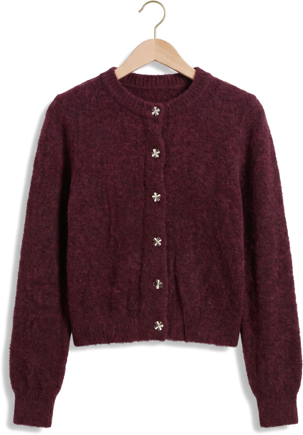 YDENCE Dames Truien & Vesten Cardigan Eden Bordeaux