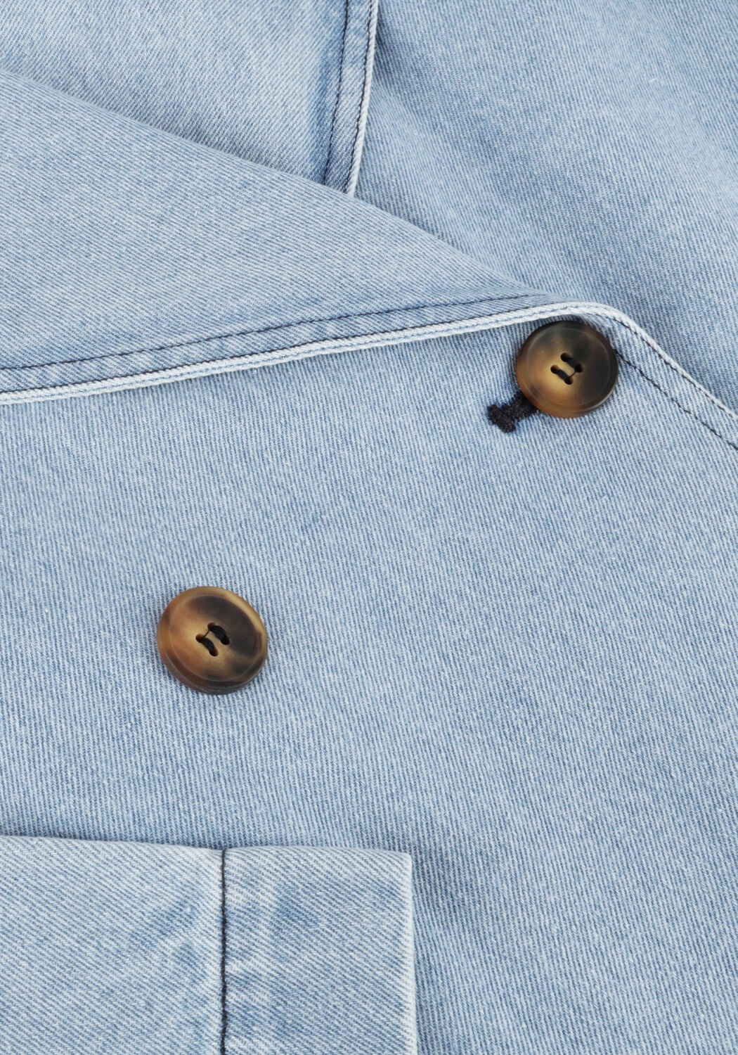 Blauwe MODSTR&Ouml;M Trenchcoats MADELINEMD DENIM JACKET - large