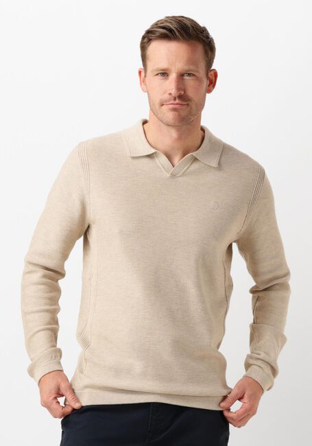 Zand DSTREZZED Trui MERCURY POLO - large