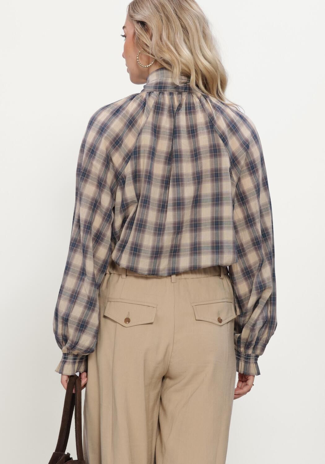 Multi SUMMUM Blouses TOP BLUE CHECK - large