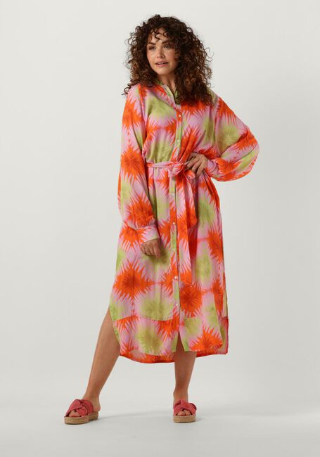 Oranje CIRCLE OF TRUST Midi jurk ZOLA DRESS - large
