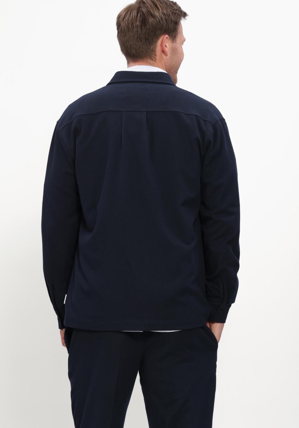 Donkerblauwe THE GOODPEOPLE Overshirt SEPPE - large