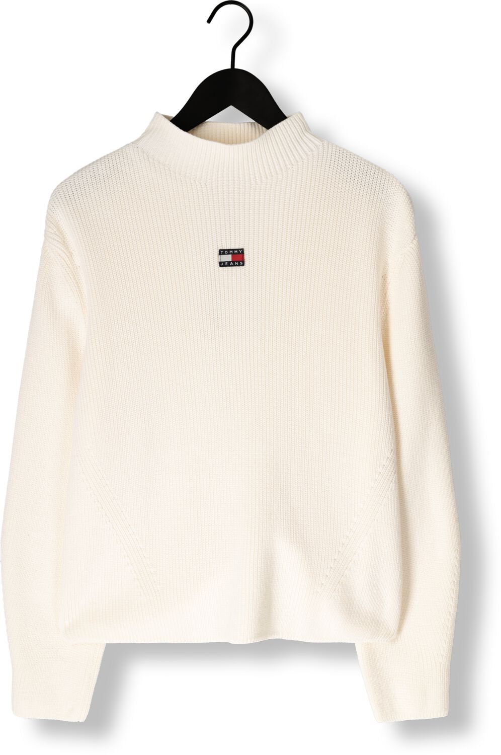 TOMMY JEANS Dames Truien & Vesten Tjw Mockneck Badge Sweater Gebroken Wit
