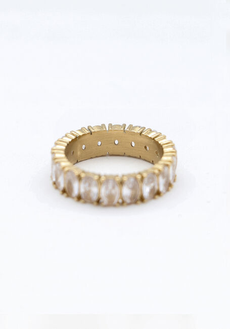 Gouden NOTRE-V Ring RING STRASS CRYSTAL - large