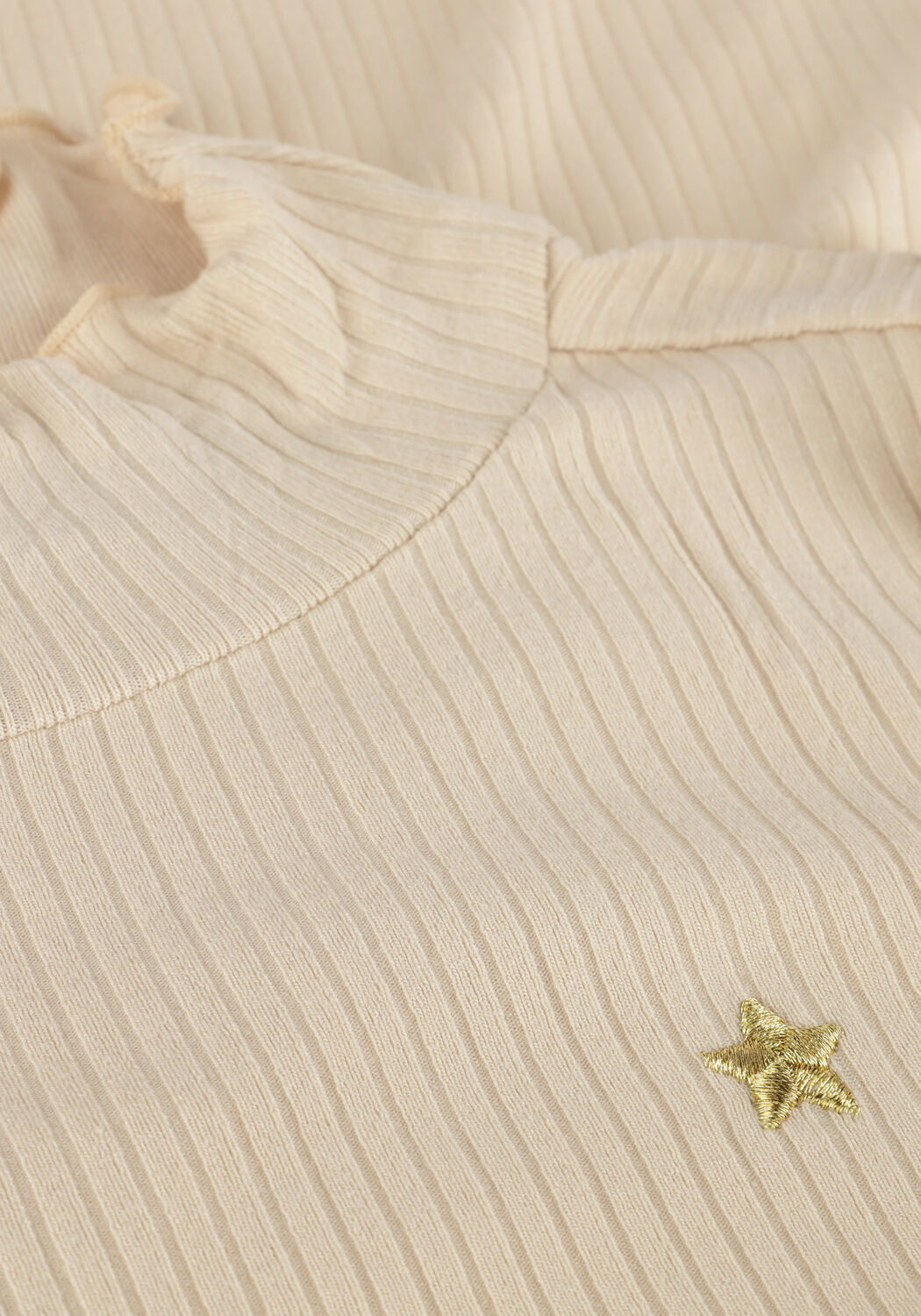 Witte LIKE FLO Top SOLID RIB ROLLNECK - large