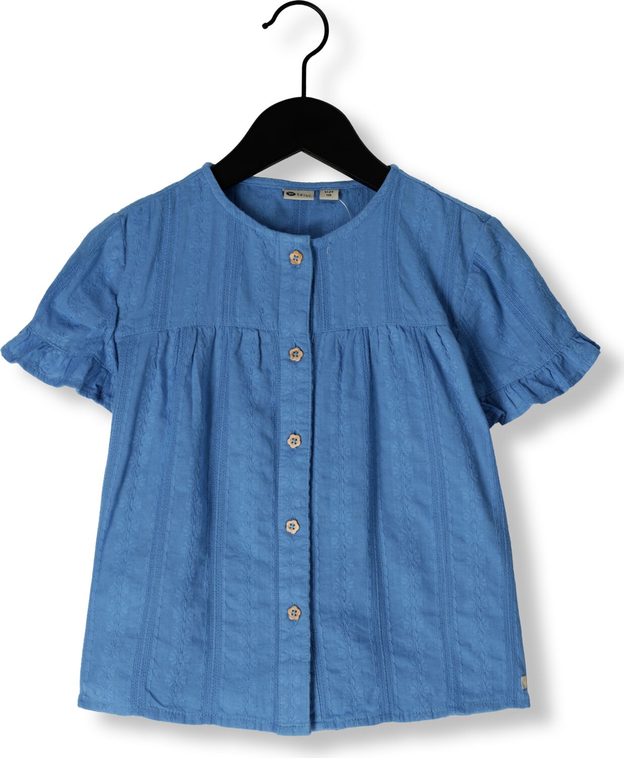 DAILY7 Meisjes Blouses Ruffle Shirt Blauw