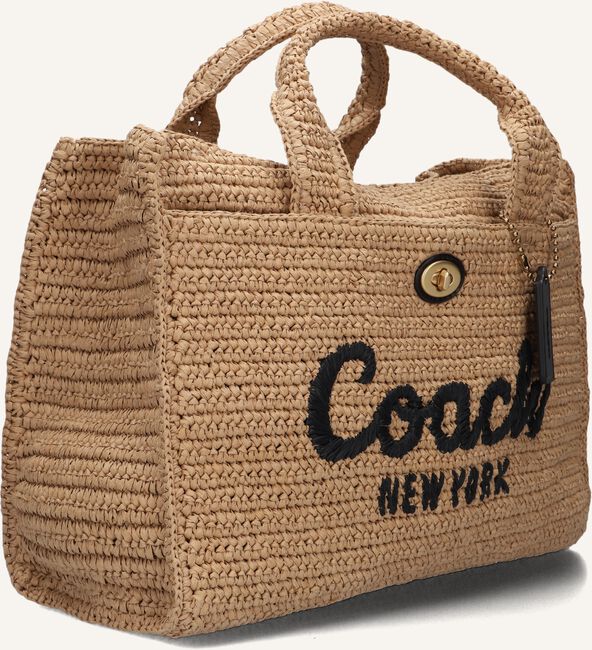 Beige COACH Handtas STRAW CARGO TOTE Beige COACH Handtas STRAW CARGO TOTE - large